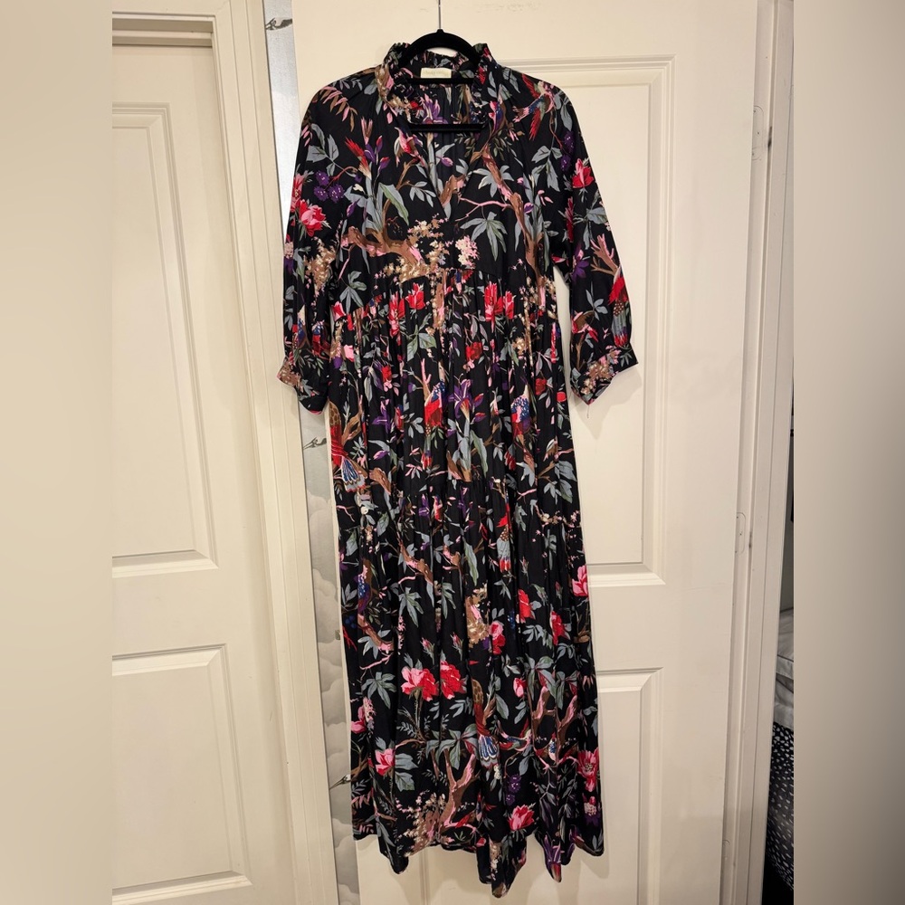 Floral Black Maxi Dress